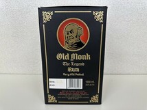 H001-J9-3743 オールド モンク ザ レジェンド 1000ml 42.8％ Old monk The Legend 未開栓 現状品①_画像6