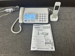 I241-X3-56 sharp SHARP telephone machine fax FAX cordless AX-AF91 parent machine cordless handset present condition goods ①