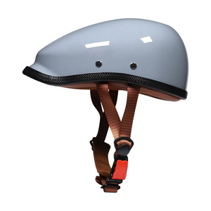 オートバイ バイク 2輪 ハーフヘルメット 半帽 オープンフェイス Absプラスチック製 57-62cm レトロ 明るい黒とマット