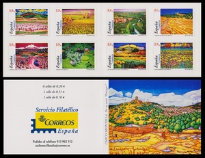 Art hand Auction cκ623y5-7s 西班牙 2003 蒙蒂利亚 绘画, 件齐全, 黑色16.5×6.5厘米, 古董, 收藏, 邮票, 明信片, 欧洲