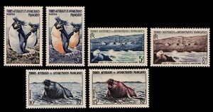 cκ516y4-2F3.. south ultimate 1956 year penguin etc. south ultimate. animal . scenery *6 sheets .