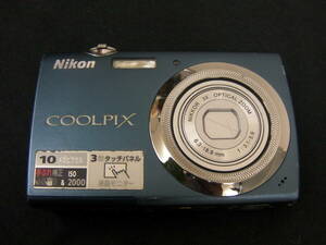 Nikon ニコン◆COOLPICX◆クールピクス◆S230◆デジカメ◆ブルー◆USED