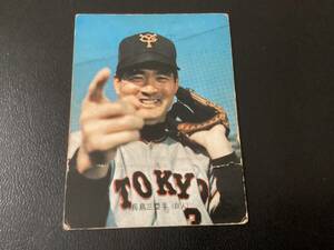 カルビー73年　バット版　長島（巨人） No.1　プロ野球カード