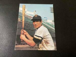 良品　カルビー73年　旗版　桜井（南海） No.77　プロ野球カード
