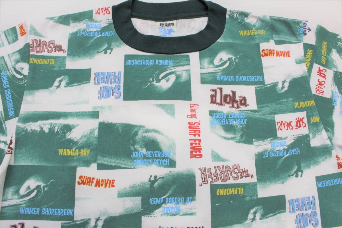 YTS66 Восток L John se балка son фотография транскрипция waimea Sunset alamo дыра общий рисунок Lynn ga- короткий рукав футболка USA производства SUN SURF солнечный Surf John Severson