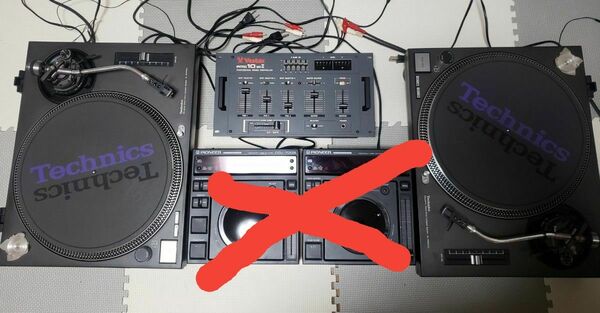 Technics SL-1200 MK3 2台 vestax ミキサーセット ターンテーブル テクニクス