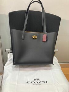 コーチ バッグ レディース トートバッグ レザー ブラック WILLOW TOTE C0689B4BK COACH　新品未使用