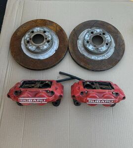  Subaru Impreza 4POT front brake calipers left right set GC8 GF8 GDA BL5 BP5 SF5 BRZ