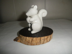  white porcelain squirrel . pcs attaching interior miscellaneous goods 
