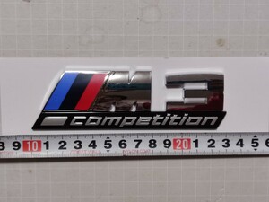 値下げ　BMW リアトランクエンブレム M3 Competition F80 G80 F30 F31 G20 G21 3シリーズ セダン ツーリング　Mスポーツ　コンペティション