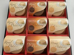  postage 230 jpy ~9 piece set .. goods Royal pudding vanilla pudding & caramel pudding confection assortment set . bargain 