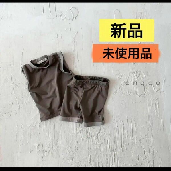 【新品】韓国子供服　anggo 水着 S