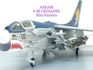 Art hand Auction Area 88 1/72 F-8E Crusader Kazama maschinenlackiertes Fertigprodukt, Plastikmodelle, Flugzeug, Fertiges Produkt