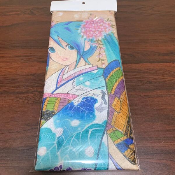 琳派×アニメ展 琳派展 タペストリー のれん 初音ミク×桜に小禽