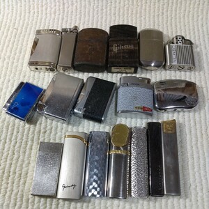 中古品 オイル・ガスライター まとめて１８点セット ビンテージライター　gibson/penguin/Crown/PRINCE/RONSON/maruman/GIVENCHY/MCM/他