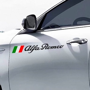 カーステッカー Alfa Romeo アルファロメオ ２個セット 60cm 車 ロゴ ☆新品送料無料☆ Giulia Giulietta 159 156 MITO Stelvio 147 GT