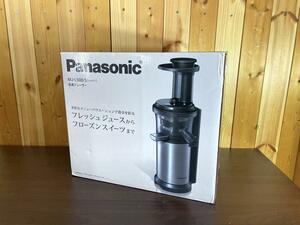 【新品・未使用品】Panasonic 低速ジューサー　MJ-L500-S 箱入り　2018年発売品　キッチン　料理　住まい