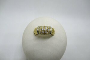 【新品仕上げ済】 K18 Pt ダイヤ0.52ct 指輪 リング #9.5号 ゴールド プラチナ ジュエリー アクセサリー ランクA Diamond NBJ