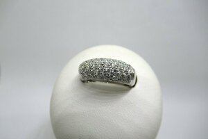 【新品仕上げ済】 K18WG ダイア1.01ct 指輪 リング #14号 ホワイトゴールド ジュエリー ダイヤ アクセサリー ランクA Diamond NBJ