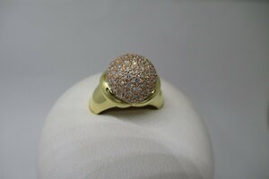 K18YGPG 指輪 ダイヤ 1.00ct リング 10.5号 ジュエリー 宝石 アクセサリー イエローゴールド ピンクゴールド Diamond NB