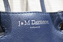 J＆M Davidson ジェイ&エムデヴィッドソン ミニデイジー ハンドバッグ ネイビー スタッズ レディース 中古 ランクA BRB・バッグ・財布_画像3