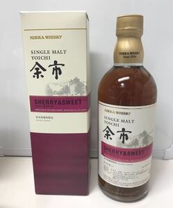 【希少品】余市 シングルモルト/シェリー&スイート/SHERRY&SWEET/500ml/未開封品