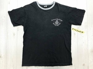 ARMANI EXCHANGE アルマーニエクスチェンジ メンズ ロゴプリント 半袖Tシャツ USA S 黒