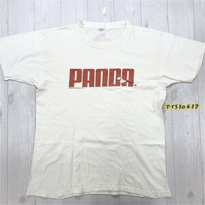 メンズ レディース PUMAパロディ 半袖Tシャツ M クリーム