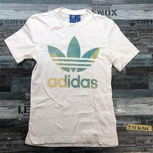 adidas アディダス メンズ トレフォイルロゴ 半袖Tシャツ 小さいサイズ XS 白