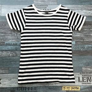 marimekko マリメッコ キッズ ボーダー 半袖Tシャツ 128/8Y 黒白