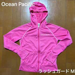 中古Ocean PacificラッシュガードMショッキングピンク オーシャンパシフィック