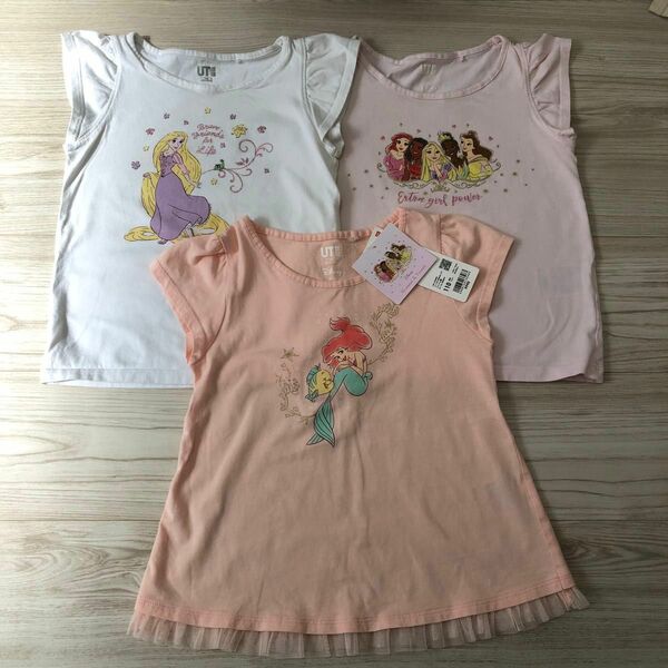 ユニクロ　 UNIQLO Tシャツ 半袖 女の子　プリンセス　110 新品