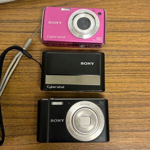 SONY DSC-W220/DSC-W810/DSC-T20 コンパクトデジタルカメラ3点 ジャンク扱い