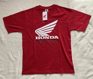 半袖Tシャツ Mサイズ HONDA/ホンダ 赤系 バイク/オートバイ はぴだんぶい サンリオ◆◆未使用品