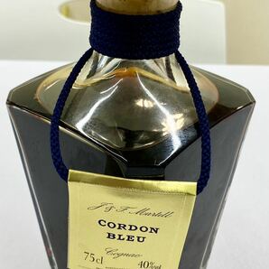 〈N735〉 古酒 MARTELL マーテル Cordon Bleu Baccarat Crystal Decanter コルドンブルー バカラ  750ml 40度 替栓 箱入 コニャックの画像3