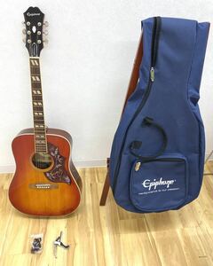 〈N825〉　EPIPHONE エピフォーン　ハミングバード　PRO/FC アコースティックギター エレアコ　ソフトケース付 