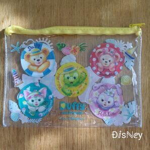 ディズニー シー ダッフィー サニーファン ビニール クリア ポーチ