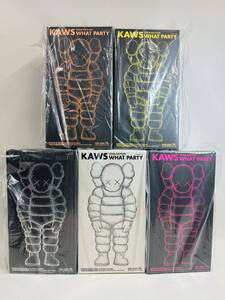 新品未使用 5色セット KAWS WHAT PARTY MEDICOM TOY カウズ メディコムトイ　BE@RBRICK　ベアブリック　FULL SET フィギュア