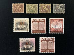 * stamp * abroad / foreign / world * used * Portugal /PORTUGAL*1960 period / together 9 sheets * Vintage / collection / old stamp *