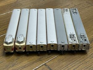 TOMIX Nゲージ 鉄道模型 寄せ集め クハ381、サロ381、モハ381、モハ381、片側のみパンタグラフ、モハ380連結器なし、計8両、中古ジャンク品