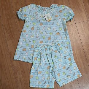 すみっコぐらし　半袖　パジャマ　女の子　夏用　新品　上下セット　キッズ　半ズボン　子供　140　すみっコ　ルームウェア