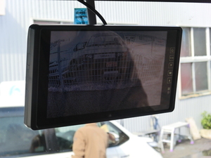 FUSOトラック バックカメラセット 日本製液晶採用 9インチ ルームミラー モニター バックカメラ バックモニター 防水夜間 12V 24V対応