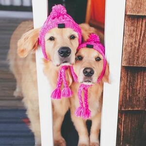 L розовый вязаная шапка собака для домашних животных шляпа уголок .. защищающий от холода . прогулка собака одежда f Rebel Boston терьер French bru собака хаски собака одежда 