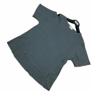 LEPSIMレプシィムワッフル素材肩スリットオーバーサイズTシャツ　プルオーバーグレー トップス