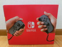 未使用品 保管品 任天堂 Nintendo Switch ニンテンドー スイッチ 本体 HAD-S-KAAAH グレー ゲーム機/激安1円スタート_画像2