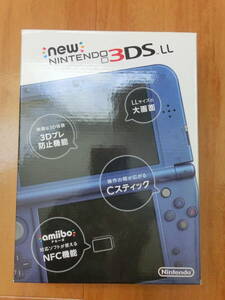 美品 中古品 保管品 動作確認済 Nintendo 任天堂 ニンテンドー 3DS LL 本体 メタリックブルー ゲーム機/激安1円スタート