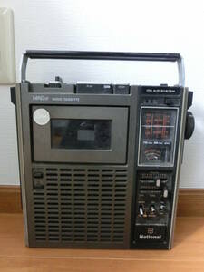  secondhand goods storage goods operation not yet verification National National FM/AM radio cassette recorder radio-cassette Showa Retro RQ-540/ super-discount 1 jpy start 