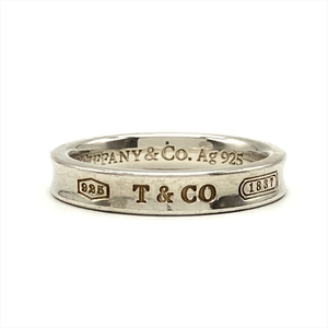 ティファニー Tiffany&Co. 1837 ナローリング 指輪 約16号 SV925 Ag925 4.2g シルバー アクセサリー レディース