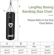 パンチバッグ LangRay サンドバッグ ボクシング 多層耐久PU材質 散打 体鍛え フィットネス 格闘技 気分転換 ストレス解_画像6