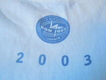 3tk BON JOVI / ボンジョヴィ ツアー バンドハードロックTシャツ/M_画像4